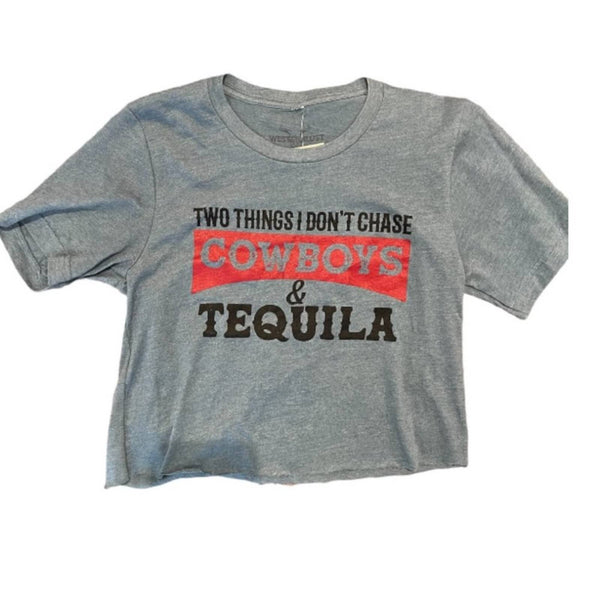 Cowboys & Tequila Crop Tee